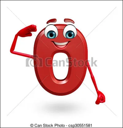 Qu'est-ce qui manque au mot "... ro", qui est un chiffre ?