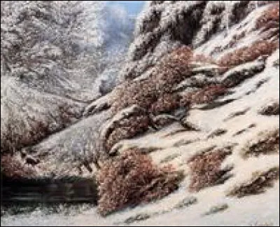 Qui a peint "Cerf dans un paysage enneigé" ?