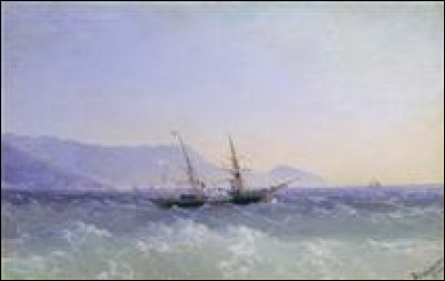 Qui a peint "Paysage de Crimée avec un voilier" ?