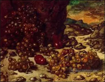 Qui a peint "Nature morte au paysage rocheux" ?