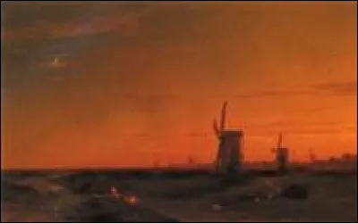 Qui a peint "Paysage avec moulins à vent" ?