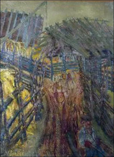 Qui a peint "Paysage rural avec personnages" ?