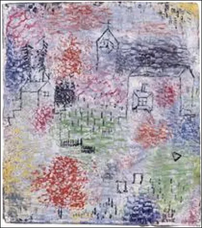 Qui a peint "Petit paysage avec l'église du village" ?