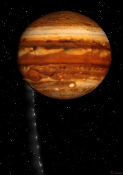 Cette comète s'est disloquée en passant près de Jupiter en 1994, avant de plonger dans l'atmosphère de la géante.