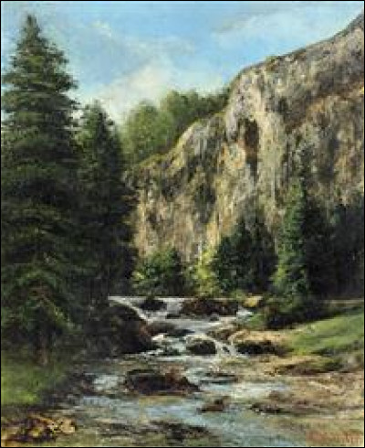 Qui a peint "Étude pour paysage avec cascade" ?