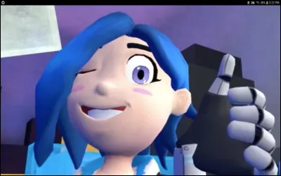 C'est une weaboo assez cool qui joue seulement, uniquement, à des jeux vidéo. 
Comment s'appelle-t-elle ?