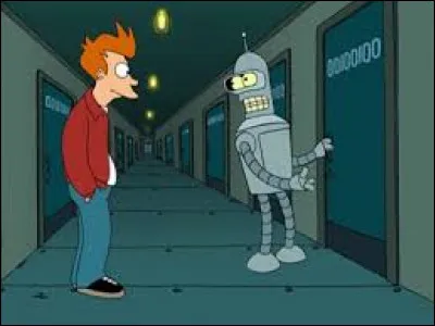 Qu'est-ce qui empêche la bonne réception de la télévision dans le nouvel appartement de Bender et Fry ?
