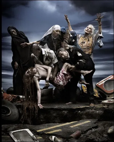 &Agrave; quelle peinture pensez-vous en regardant le panneau droit de "Na&icirc;tre et mourir" ?