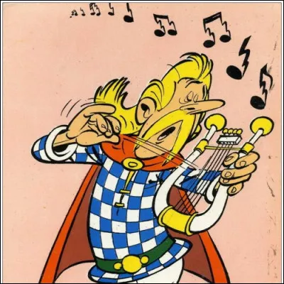 Assurancetourix est le barde du village gaulois. Il joue donc de la musique et chante (très mal d'ailleurs). Comment s'appelle l'instrument qu'il tient en mains ?