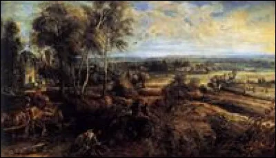 Qui a peint "Paysage d'automne avec vue sur Het Steen" ?