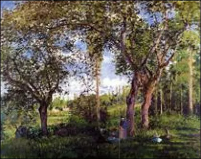 Qui a peint "Paysage avec des poussettes, se détendre sous les arbres" ?