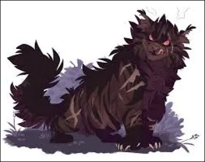 Je suis le fils de Croc Jaune. Ma mère adoptive se nomme Patte de Lézard. Mon père est Étoile Grise, le chef du Clan de l'Ombre. Je prendrai sa place quelques lunes plus tard.
Je mourrai empoisonné par ma propre mère. Je suis cruel et sans pitié.