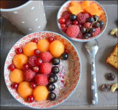 Au petit d&eacute;jeuner, tu manges :