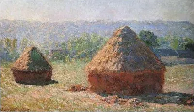 Qui a peint ce tableau impressionniste faisant partie d'une série de 25 peintures intitulée "Les Meules" ?