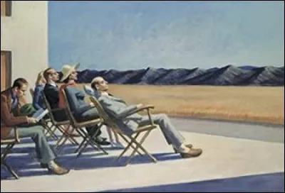 Par quel artiste américain "Gens au soleil" a-t-il été peint ?