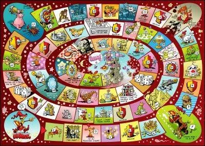 Combien d'oies sont dessines sur le parcours du Jeu de l'Oie ?