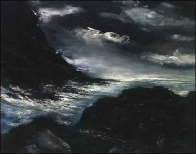 Il a peint "Les Rochers à Carolles, environs du Mont-Saint-Michel" :