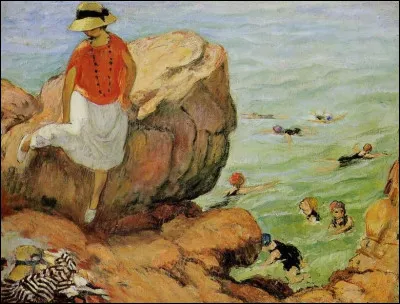 Qui a peint cette "Femme sur les rochers" ?
