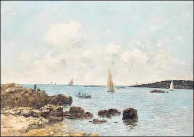 Voici Antibes, les rochers de Lilette, par l'artiste :