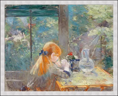 Qui a représenté la "Fille rousse sous la véranda" ?