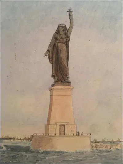 Quel projet semblable à la Statue de la Liberté aurait dû être installé à l'entrée du canal de Suez, si Ismaïl Pacha l'avait accepté en 1869 ?