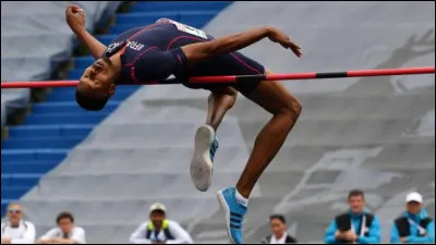 Quel est le record olympique du saut en hauteur masculin ? Il est de ... m&egrave;tre.