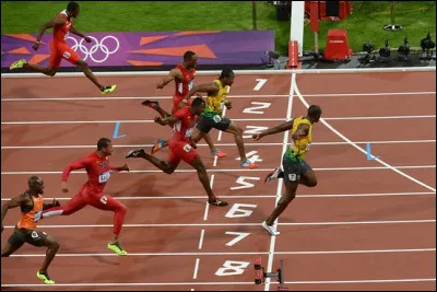 Quel est le record olympique du 100 m masculin ?