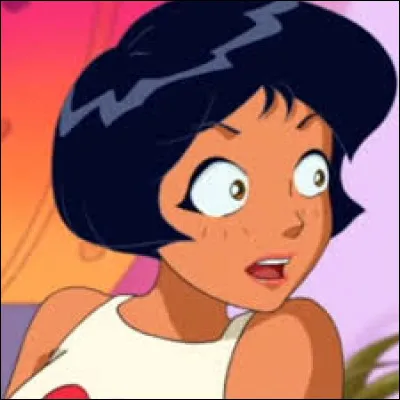 C'est une grande sportive, dans les "Totally Spies" elle a la combinaison jaune.
