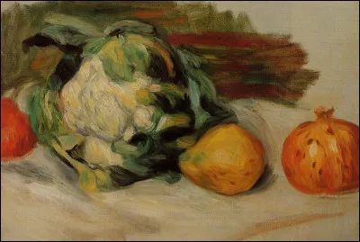 Qui a peint "Chou fleur et grenades" ?