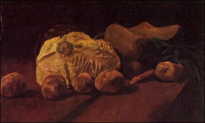 Qui a peint "Nature morte avec chou et sabots" ?