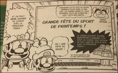 Est-ce que Mario et compagnie ont gagné les défis de la fête de sport ?
Si oui, est-ce qu'il a sa récompense ?