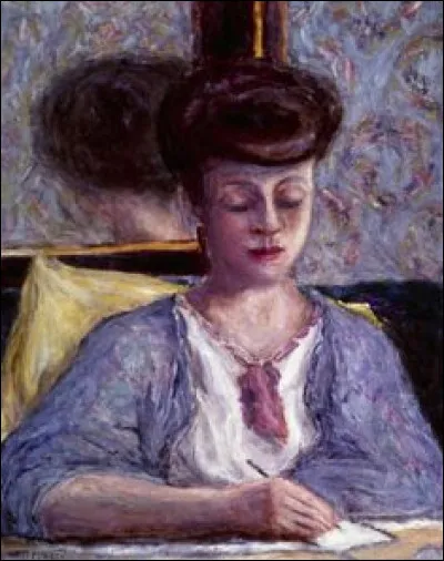 Qui a fait le portrait de "Misia &eacute;crivant" ?