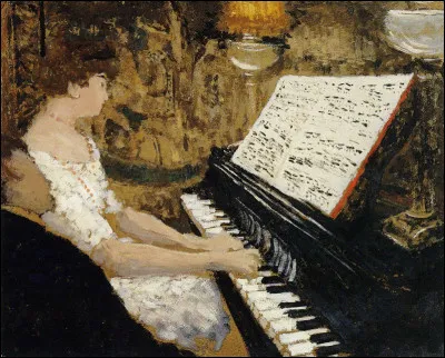Et voici enfin "Misia au piano", sur une toile du peintre :