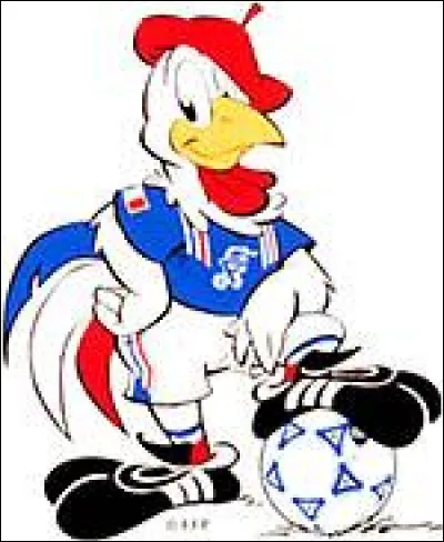 Mascotte de l'équipe de France, pour la Coupe du monde 1998 :