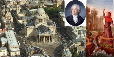 Allons dans ce lieu qui est dédié à « Genovefa », la patronne des gendarmes (entre autres) ! « Genovefa » n'est pas inhumée en ce lieu qui recevra des personnes décédées qu'à partir du 04 avril 1791. D'ailleurs, le premier à y être inhumé sera le premier à être sorti !
Où sommes-nous et qui est cette personne (1 réponse) ?