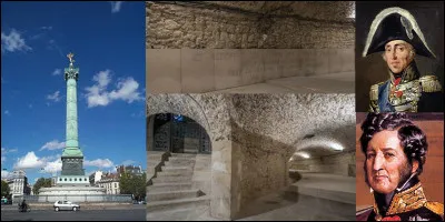 Allons sur la place de la Bastille ! Qui penserait que cette place est un cimetière ! En effet, autour du monument, environ 700 personnes y reposent ! La colonne de juillet est considérée comme la plus haute pierre tombale de Paris !
Qui sont ces 700 personnes (2 réponses) ?