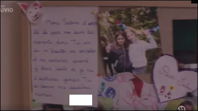 Qui a signé ce petit message adressé à Sabine Bosc ?