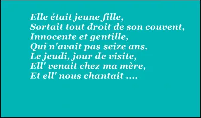 Que lui jouait donc l'impétrante, devenue une ritournelle pianistique bien connue, et qui sert de thème musical à la chanson ? Et qui a écrit les paroles ?