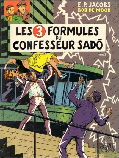 Jacobs s'adjoint un dessinateur dès cet album, paru en 1990. Ma foi, une femme en couverture ! Et en tenue légère... Que se passe-t-il ?