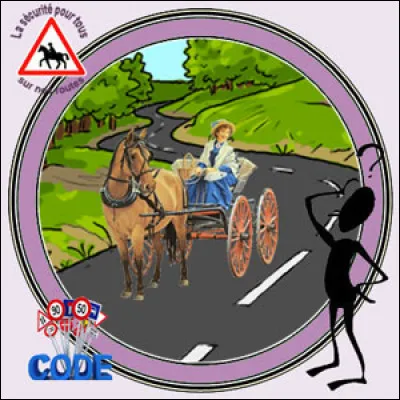 Pour conduire un véhicule hippomobile, je dois passer et obtenir le code de la route.