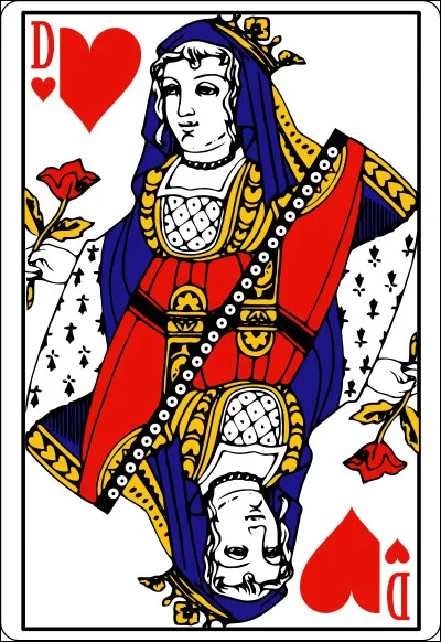 Dans un jeu de cartes, quel est le nom de la dame de cur ?