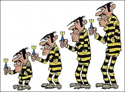 Quel est le nom du deuxième frère Dalton de gauche à droite par la taille généralement ?