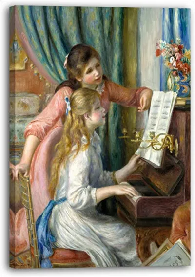 Qui a peint "Les Jeunes Filles au piano" ?