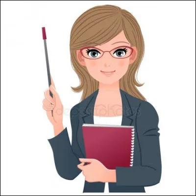 À l'école, la professeure écrit au/sur...