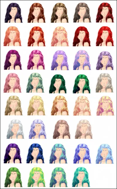 De quelle couleur sont tes cheveux ?