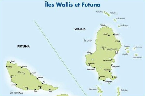 Les îles Wallis-et-Futuna :