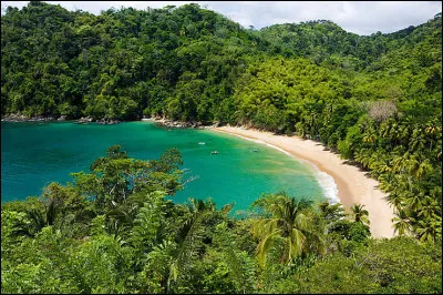 Trinidad-et-Tobago est une île côtière située au large...