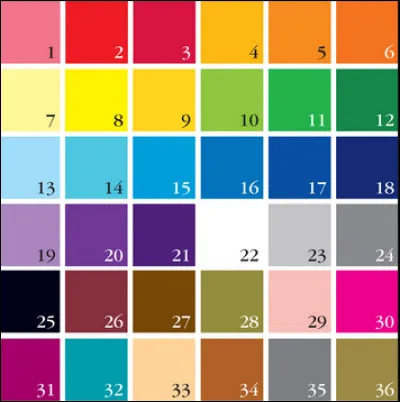 Quelle couleur parmi celles-ci est ta préférée ?