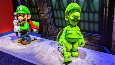 Luigi est accompagné par de la "glue imperméable".