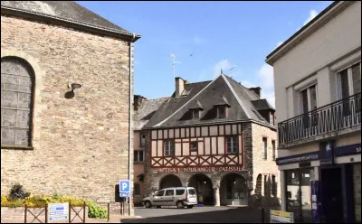 Petite ville 6 000 habitants du département du Morbihan, située à proximité de la forêt de Brocéliande, connue pour son camp militaire de camp de Coëtquidan :